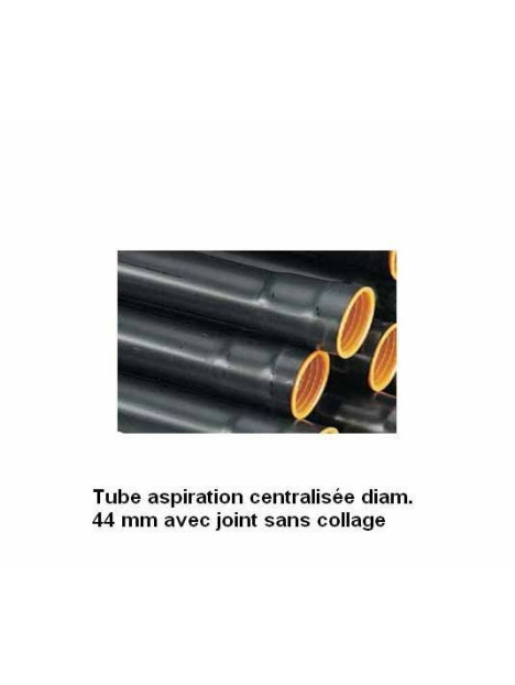 Tube diamètre 44 mm lg 120 cm pour réseau aspiration centralisée