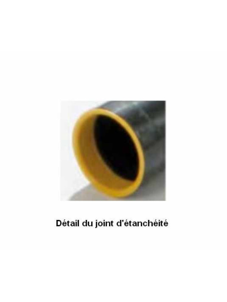 Tube diamètre 44 mm lg 120 cm pour réseau aspiration centralisée