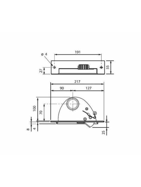 Dimensions plinthe ramasse miettes 