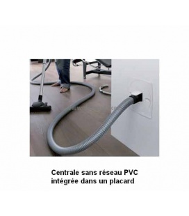 KIT ASPIRATEUR INTEGRE AI040 PLACARD + SET DE NETTOYAGE ET FLEXIBLE 9 M INTER