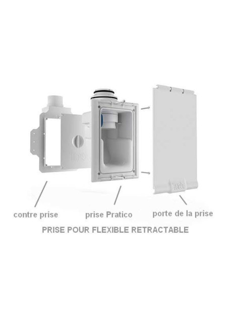 Détail prise Pratico pour flexible rétractable