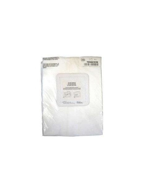 Paquet de 3 sacs tissu aspirateur central decovac