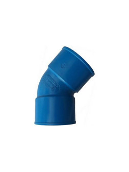 Coude PVC 45° diam 63 mm aspiration centralisée