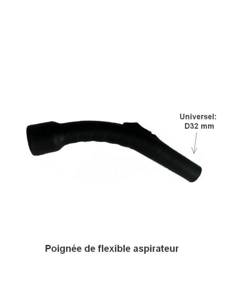 Poignée de flexible AP315G en D32 pour aspirateur