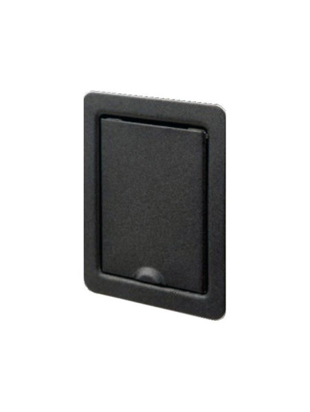 Prise aspiration métal inox sol anthracite