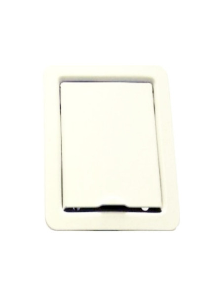Prise aspiration métal inox sol blanche