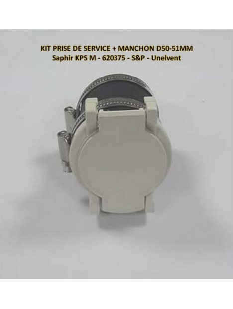 Kit prise service + manchon + 2 colliers - KPS M - 620375 - Saphir Unelvent