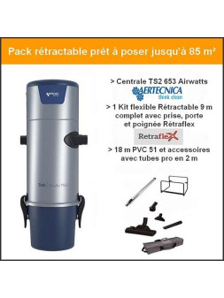 Pack centrale Aertecnica TS2 flexible rétractable 9 M