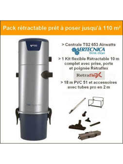 Pack centrale Aertecnica TS2 flexible rétractable 10 M