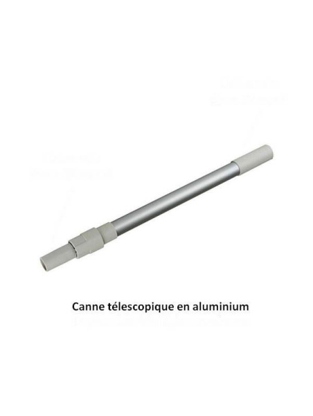 Tube canne télescopique aspirateur alu