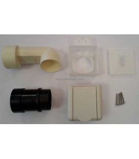 Kit prise Square D51 blanc complet